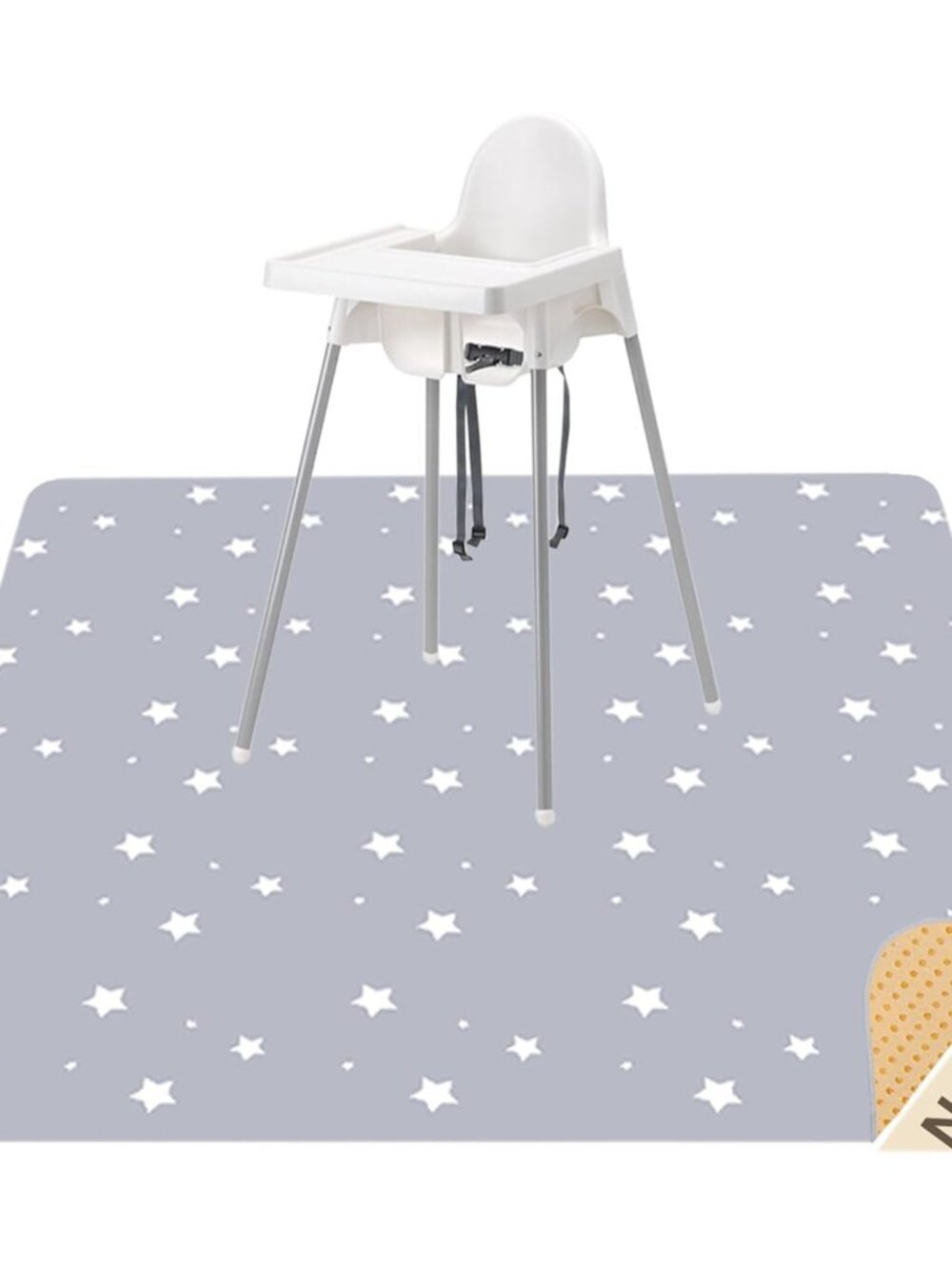 Splat Mat for Under High Chair, Waterproof Washable High Chair Floor Mat